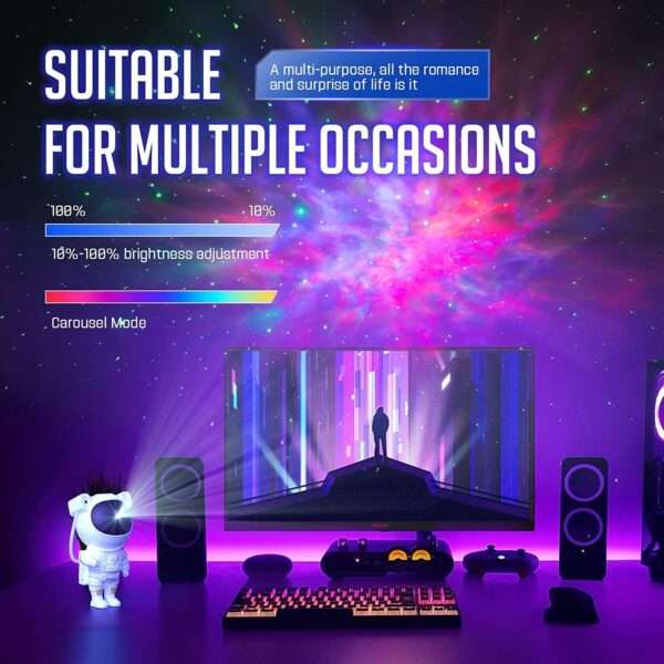 Astronaut Galaxy Projector Night Lamp